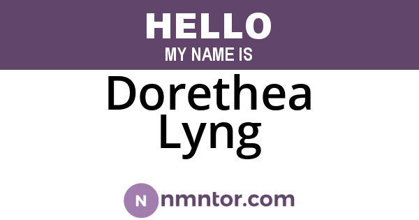 Dorethea Lyng