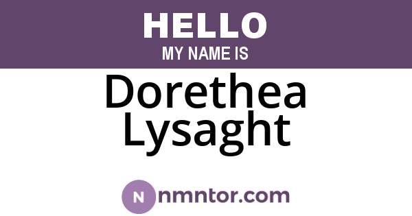 Dorethea Lysaght