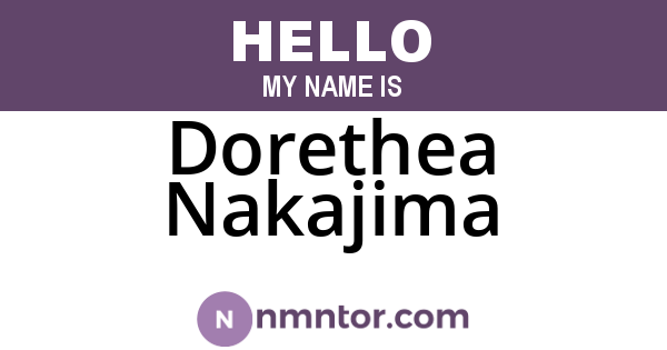 Dorethea Nakajima