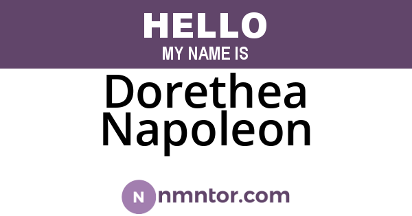 Dorethea Napoleon