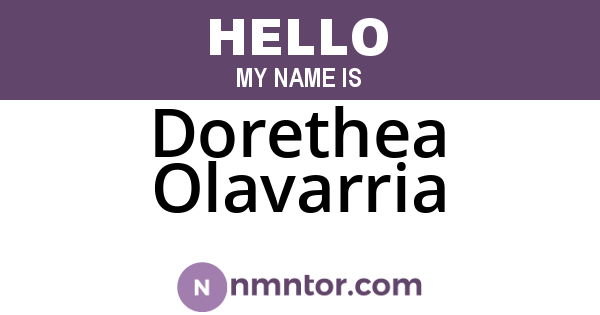 Dorethea Olavarria