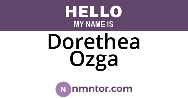 Dorethea Ozga