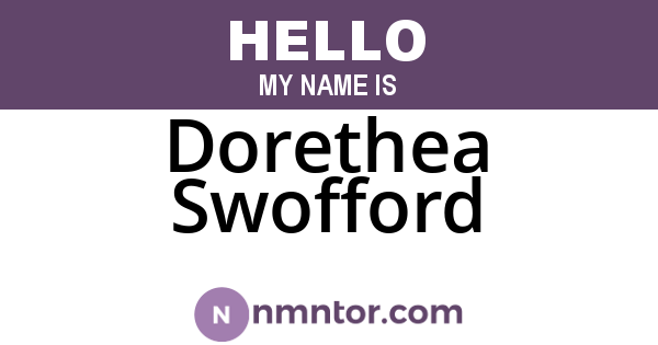 Dorethea Swofford