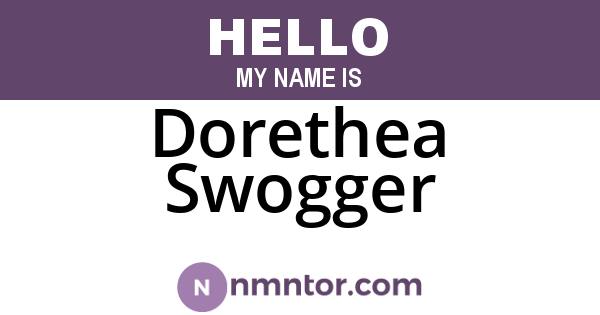Dorethea Swogger