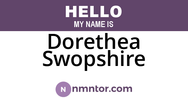 Dorethea Swopshire