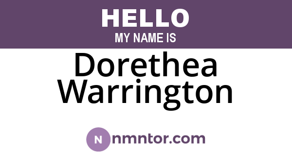 Dorethea Warrington