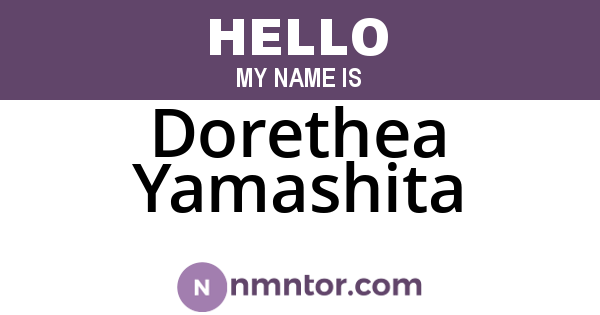Dorethea Yamashita