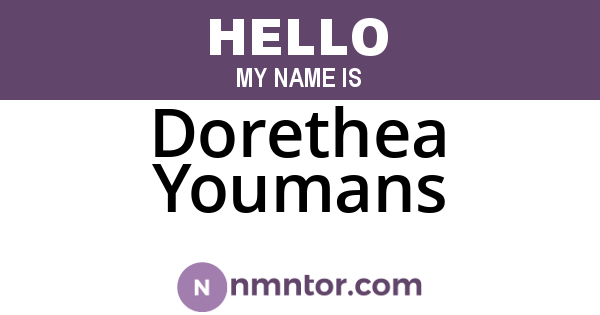 Dorethea Youmans