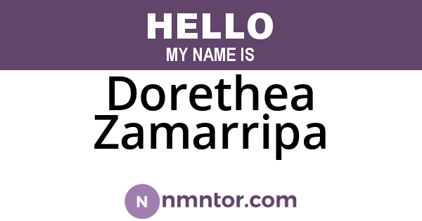 Dorethea Zamarripa