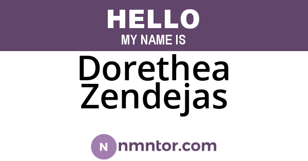 Dorethea Zendejas