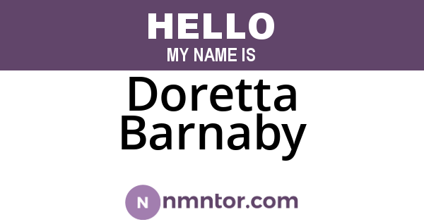 Doretta Barnaby