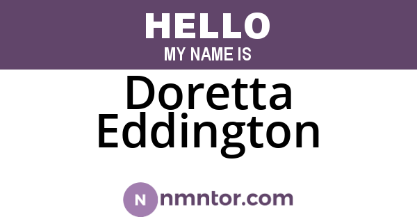 Doretta Eddington