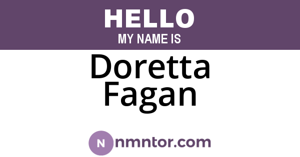 Doretta Fagan
