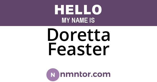 Doretta Feaster