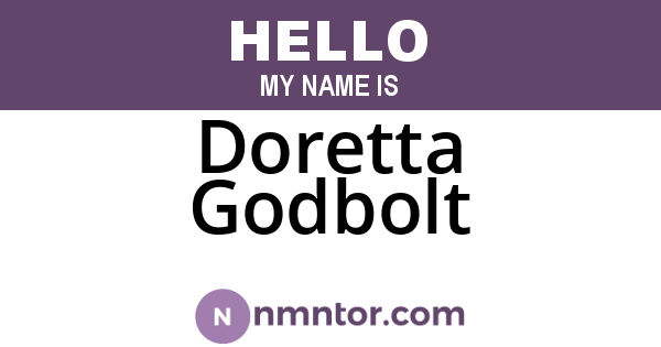 Doretta Godbolt