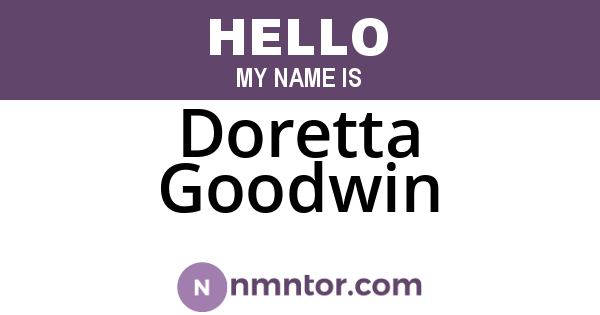 Doretta Goodwin