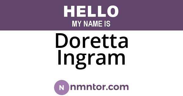 Doretta Ingram