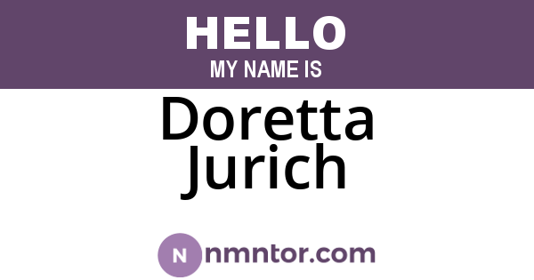 Doretta Jurich