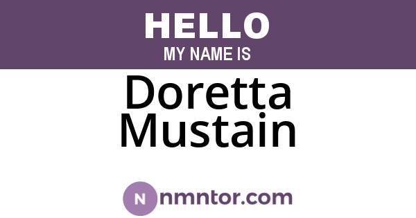 Doretta Mustain