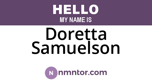 Doretta Samuelson