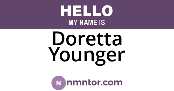 Doretta Younger