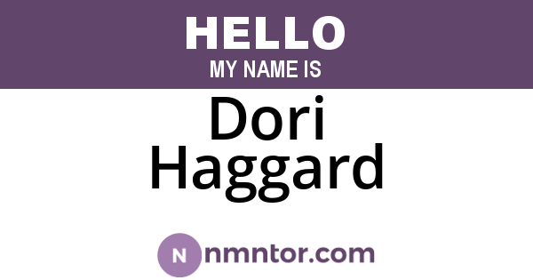 Dori Haggard
