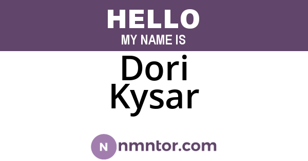 Dori Kysar