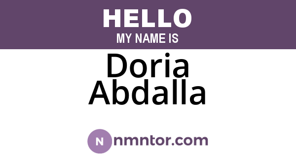 Doria Abdalla