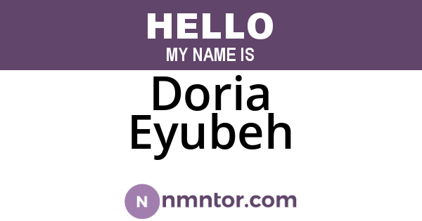 Doria Eyubeh