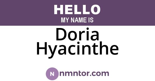 Doria Hyacinthe
