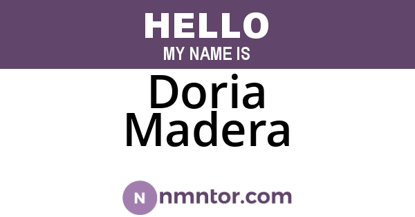 Doria Madera