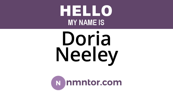 Doria Neeley