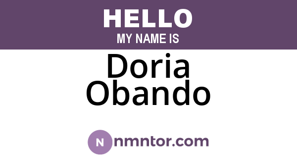 Doria Obando