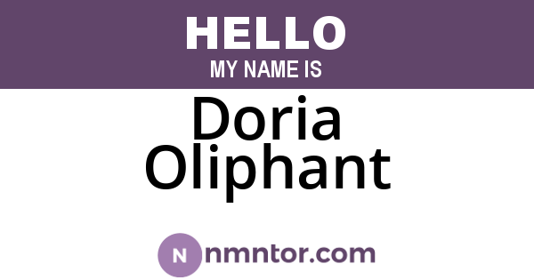 Doria Oliphant