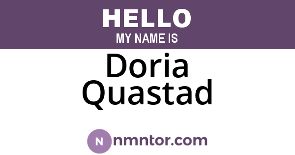 Doria Quastad