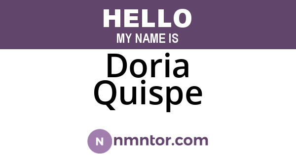 Doria Quispe