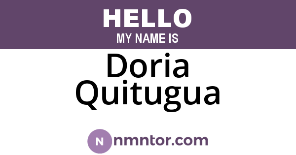 Doria Quitugua