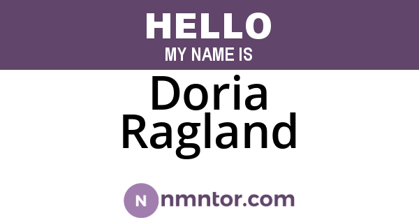 Doria Ragland
