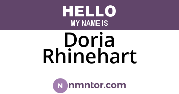 Doria Rhinehart