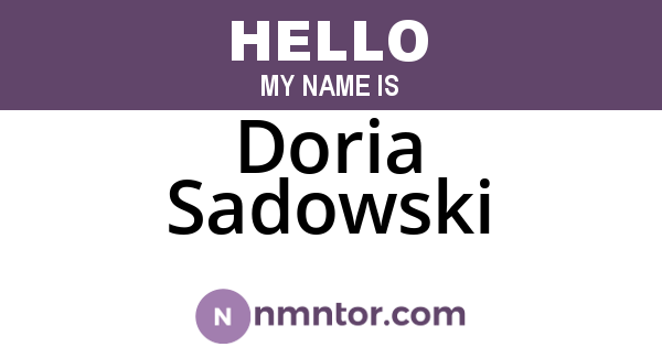 Doria Sadowski