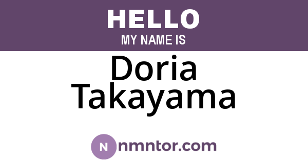 Doria Takayama