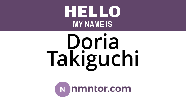 Doria Takiguchi