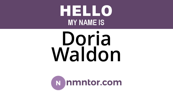Doria Waldon