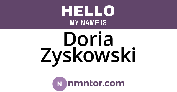 Doria Zyskowski
