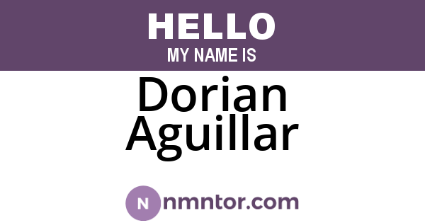 Dorian Aguillar