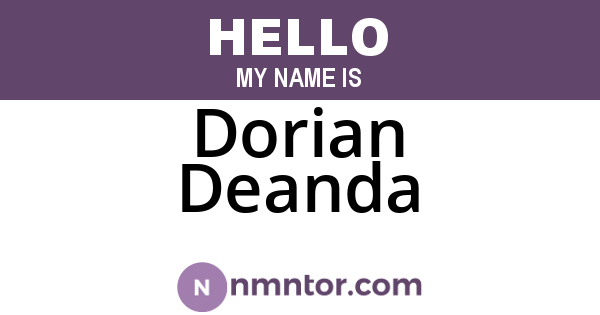 Dorian Deanda
