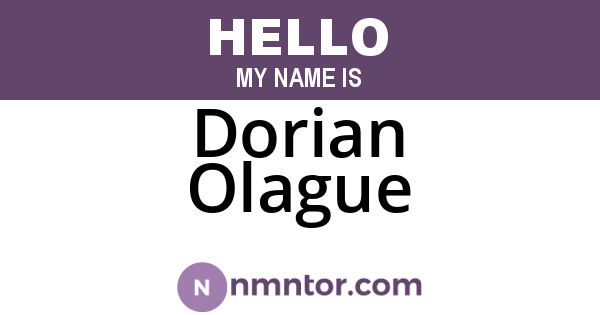 Dorian Olague