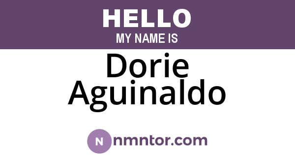 Dorie Aguinaldo