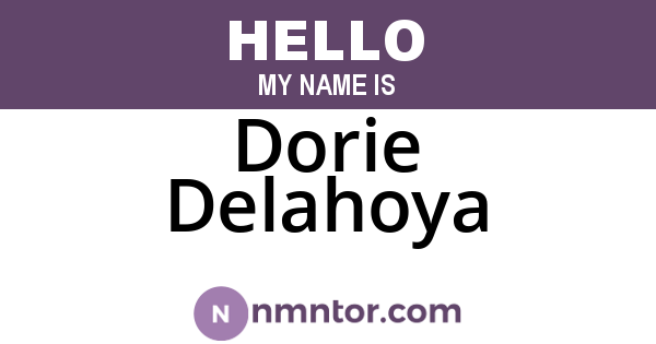 Dorie Delahoya