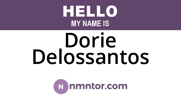 Dorie Delossantos